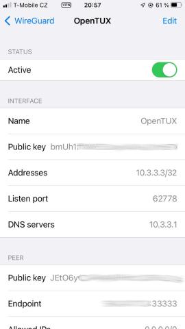 WireGuard iPhone Peer