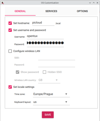 Imager - NextlCloud Raspberry Pi