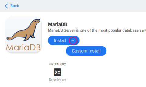 Casa OS - MariaDB