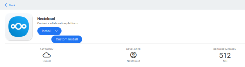Casa OS - NextCloud
