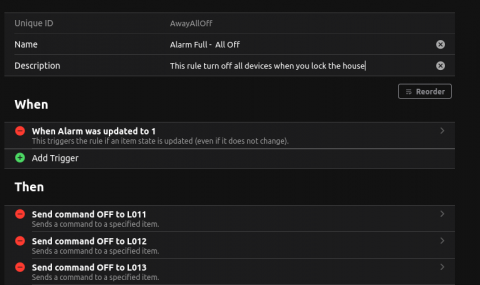 OpenHAB - Alarm rule