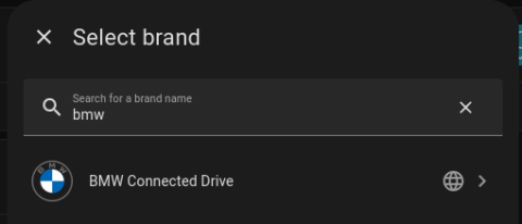 BMW integration Home Assistant