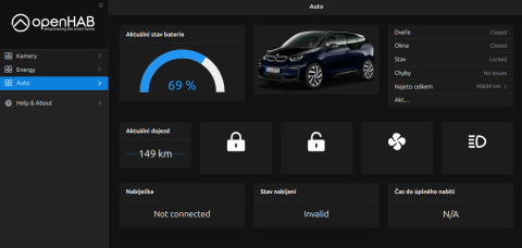 BMW i3  Dashboard