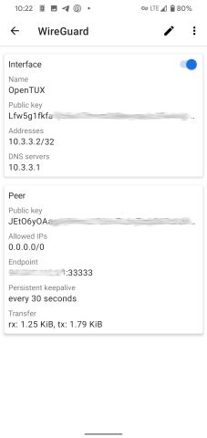 WireGuard Android Vzor
