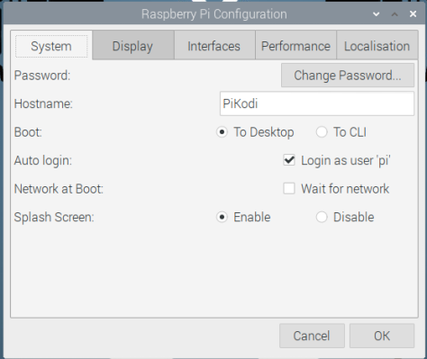 Raspberry Pi - LXDE - Settings